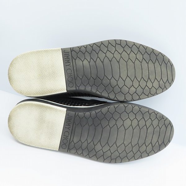 実際に弊社で買取させて頂いたJimmy Choo/ジミーチュウ GROVE レザー ローカット スリッポン/シューズ/42の画像 2枚目