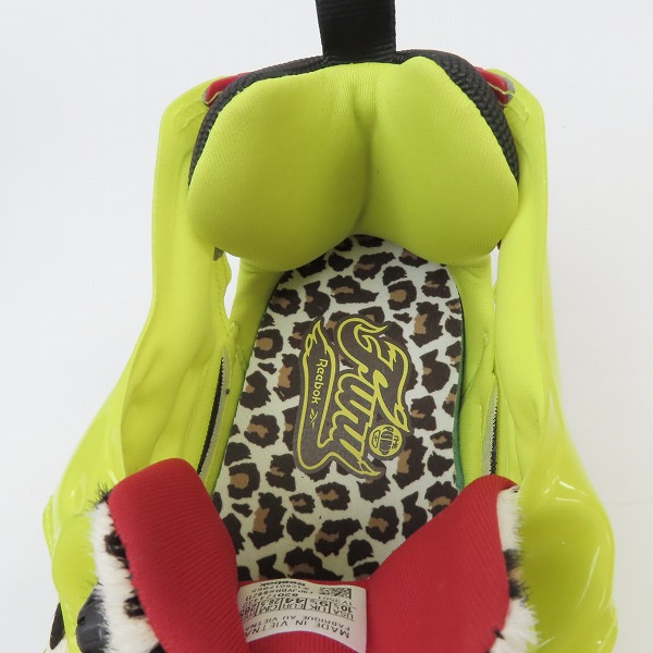 実際に弊社で買取させて頂いた【未使用】Reebok×atmos/リーボック×アトモス INSTAPUMP FURY CITRON ANIMAL FZ4432/28.5の画像 4枚目