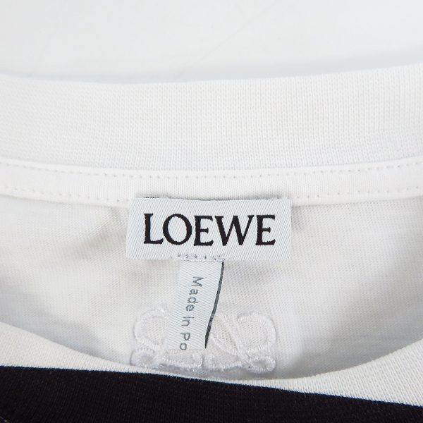 実際に弊社で買取させて頂いた【JPタグ】LOEWE/ロエベ 21FW Pansy Print/アナグラムロゴ刺繍 パンジープリントオーバーサイズTシャツ H526Y22X01/XSの画像 2枚目
