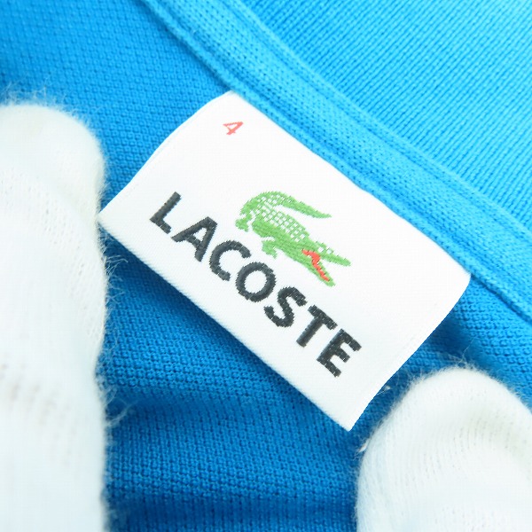 実際に弊社で買取させて頂いたLACOSTE/ラコステ ワンポイント ロゴ 半袖 ポロシャツ ブルー系 4の画像 2枚目