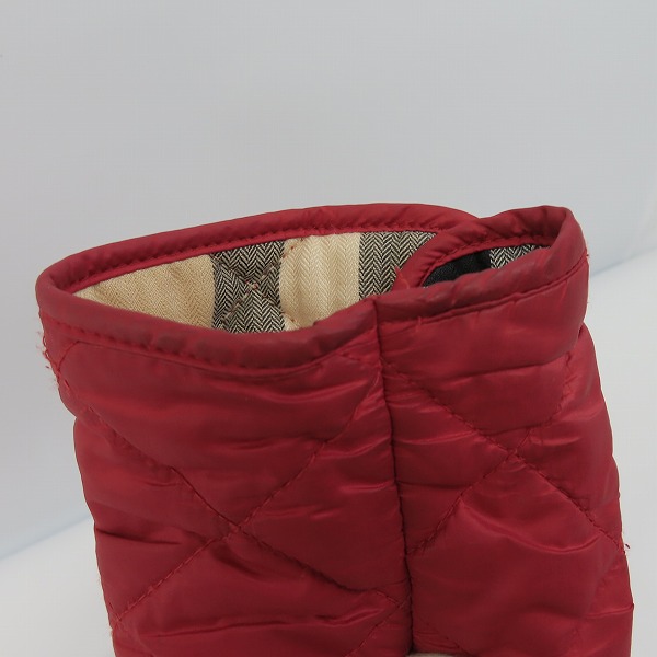 実際に弊社で買取させて頂いたBURBERRY/バーバリー 裏ノバチェック 中綿キルティングジャケット KIDS/120cmの画像 8枚目