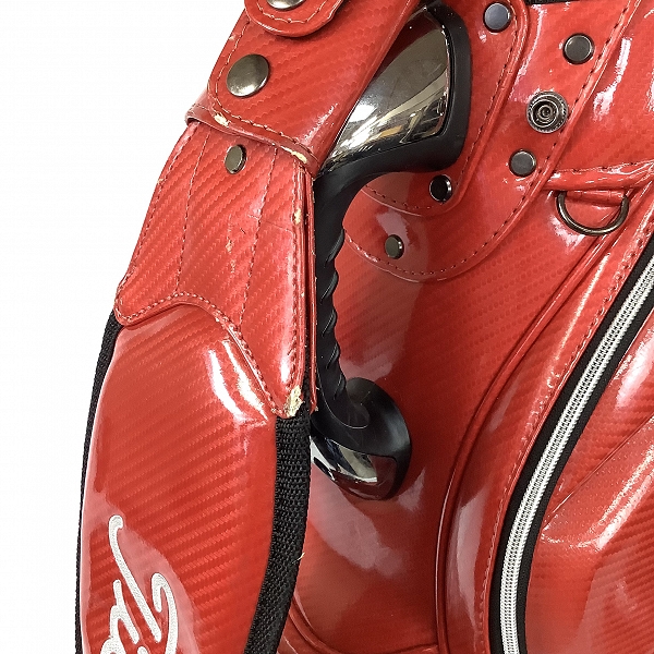 実際に弊社で買取させて頂いたTitleist/タイトリスト 884 4分割 エナメルキャディバッグの画像 4枚目