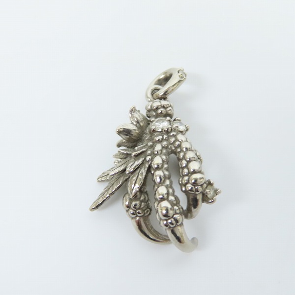 実際に弊社で買取させて頂いた【ギャラ付き】Bloody Mary/ブラッディマリー Night raven/ナイトレイヴン K18WG ペンダントトップ w/ダイアモンドの画像 1枚目