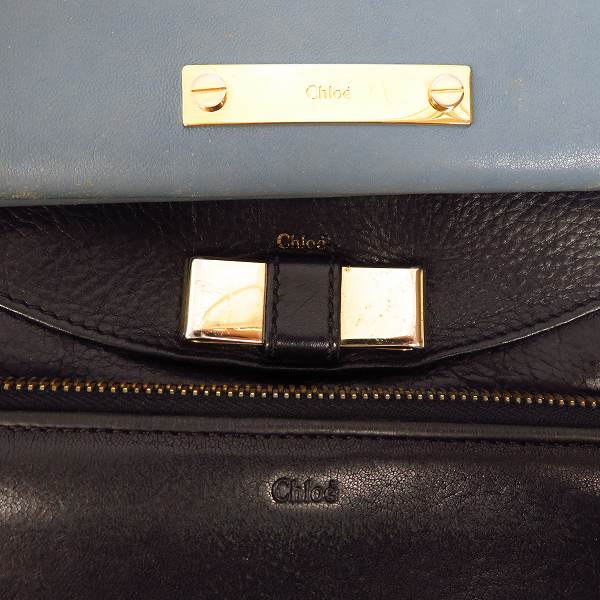 実際に弊社で買取させて頂いたChloe/クロエ ラウンドファスナー/二つ折り レザー長財布 5点セットの画像 2枚目