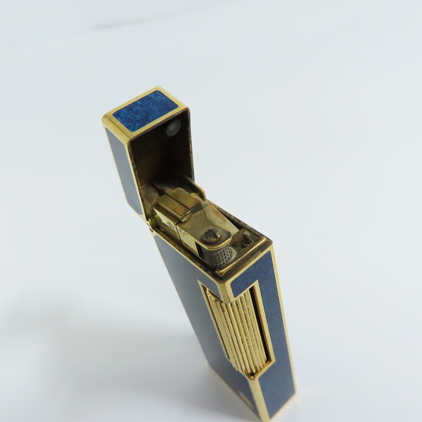 実際に弊社で買取させて頂いたdunhill/ダンヒル ローラー ガスライター ゴールド/ネイビーの画像 4枚目