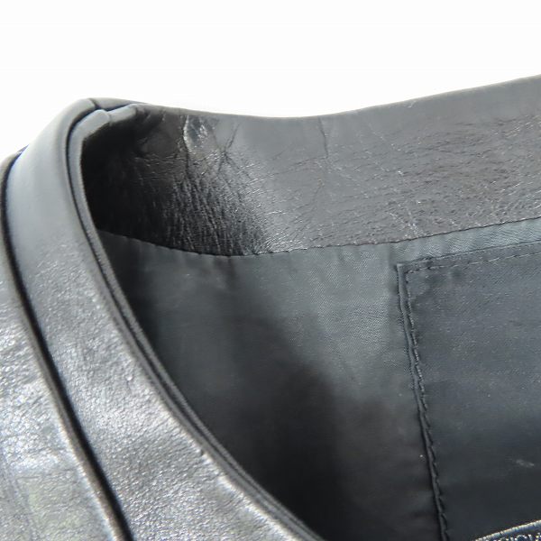 実際に弊社で買取させて頂いたLAD MUSICIAN/ラッドミュージシャン  ホースレザー ジャケット 2114-355/42の画像 4枚目