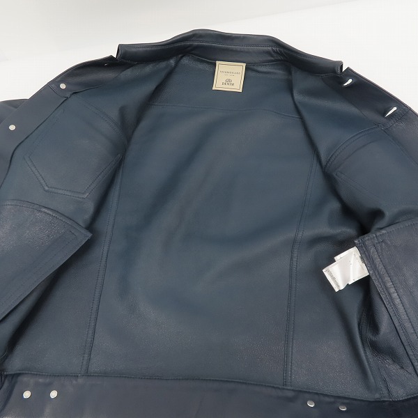 実際に弊社で買取させて頂いた【定価12万↑】DENIM×TOMORROWLAND/デニム×トゥモローランド ラムレザー トラッカージャケット 63088408353/48の画像 7枚目