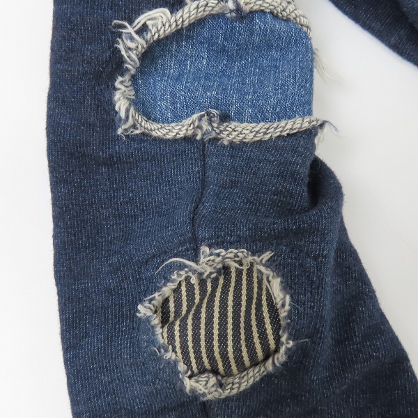 実際に弊社で買取させて頂いたwjk/ダブルジェイケイ ニットデニム  パーカー/フーディー パンツ セットアップ 2916 dj20k/5891 dj20k Size：Lの画像 8枚目