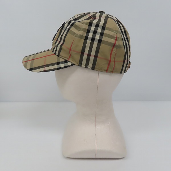 実際に弊社で買取させて頂いたBURBERRY/バーバリー TB立体刺繍 チェック柄ベースボールキャップ/帽子 ARCHIVE-BEIGE 8027502/Mの画像 2枚目