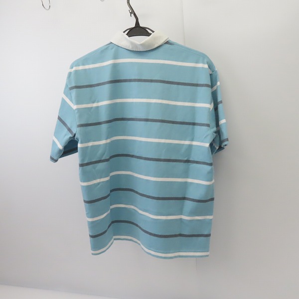 実際に弊社で買取させて頂いたCANTERBURY/カンタベリー ボーダー ワンポイント刺繍 ポロシャツ/半袖 Mの画像 1枚目