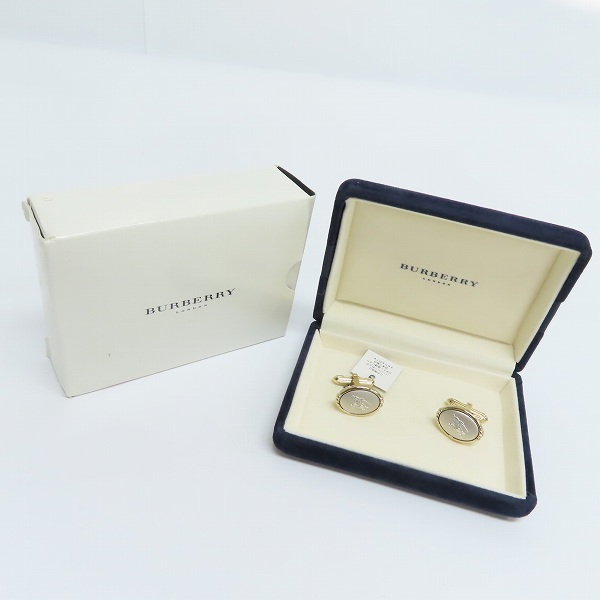 実際に弊社で買取させて頂いたBURBERRY LONDON/バーバリーロンドン ホースマーク カフスの画像 5枚目