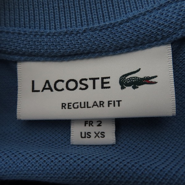 実際に弊社で買取させて頂いたLACOSTE/ラコステ ポロシャツ メンズ 半袖 PH9739 ブルー サイズ2の画像 2枚目