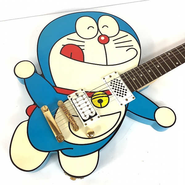 実際に弊社で買取させて頂いた★ESP/イーエスピー ドラえもんギター 初代 200本限定 スピーカー内蔵 エレキギター ソフトケース付きの画像 3枚目
