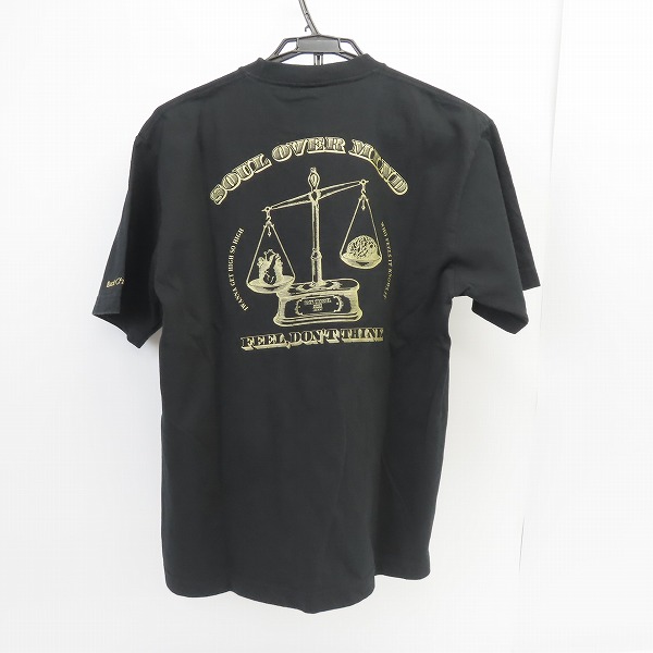 実際に弊社で買取させて頂いたBACK CHANNEL/バックチャンネル 半袖 Tシャツ クルーネック バックプリント 天秤/Lの画像 1枚目