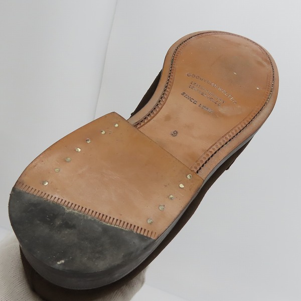 実際に弊社で買取させて頂いたTOMORROWLAND/トゥモローランド スウェード コインローファー/9の画像 8枚目