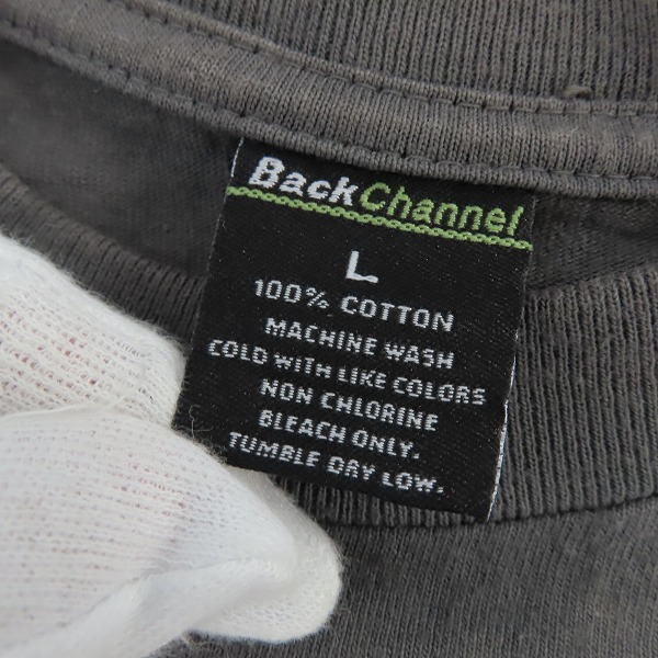 実際に弊社で買取させて頂いたBACK CHANNEL/バックチャンネル 半袖 クルーネック Tシャツ/Lの画像 2枚目