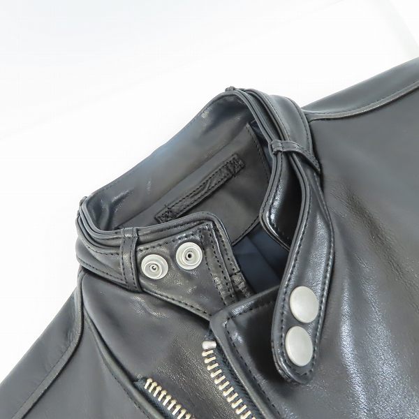 実際に弊社で買取させて頂いたMIHARAYASUHIRO/ミハラヤスヒロ 牛革 レザージャケット シングルライダースジャケット 61491223 48の画像 8枚目