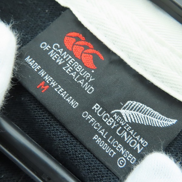 実際に弊社で買取させて頂いたcanterbury/カンタベリー ロングスリーブ ラガーシャツ NEW ZEALAND ALL BLACKS size：Mの画像 2枚目
