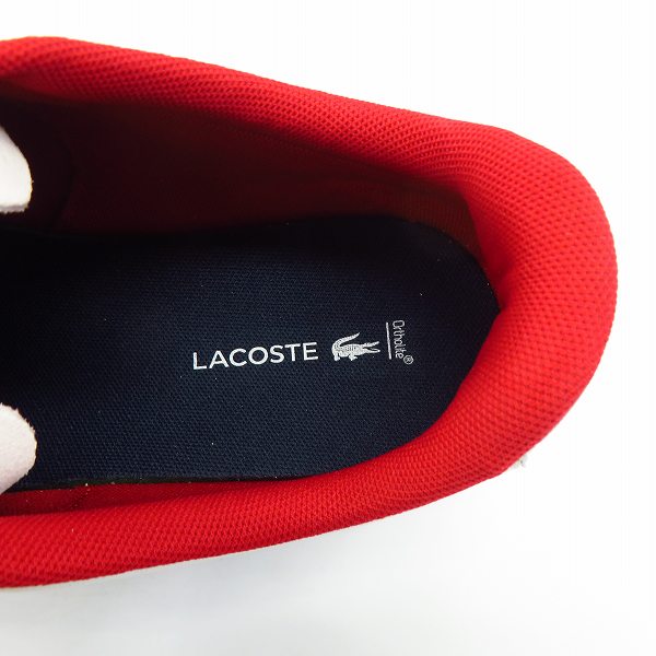 実際に弊社で買取させて頂いた【未使用】LACOSTE/ラコステ CARNABY/カーナビー レザーローカットスニーカー UK8の画像 4枚目