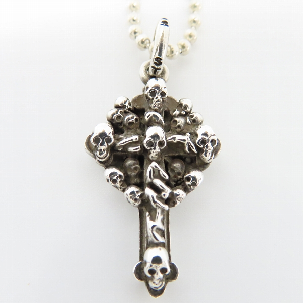 実際に弊社で買取させて頂いたSTANLEY GUESS/スタンリーゲス スモールマルチスカル クロス ペンダントの画像 1枚目