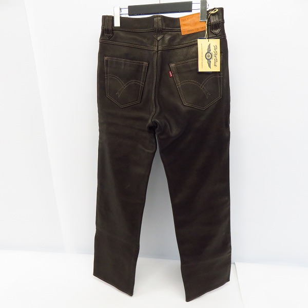 実際に弊社で買取させて頂いたFLAT HEAD/フラットヘッド ディアスキン レザーパンツ 3005D/W32 L34の画像 1枚目