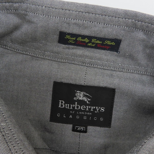実際に弊社で買取させて頂いたBurberrys/バーバリーズ ボタンダウンドレスシャツ BLH62-017/42の画像 2枚目