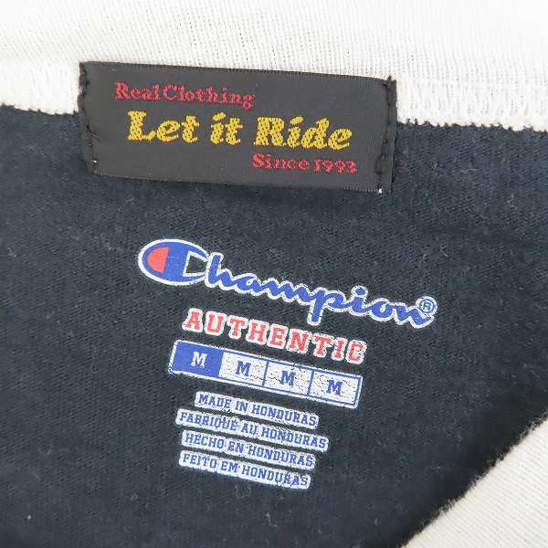 実際に弊社で買取させて頂いたChampion×Let it Ride/チャンピオン×レットイットライド ラグラン 七分袖 Tシャツ/Mの画像 2枚目