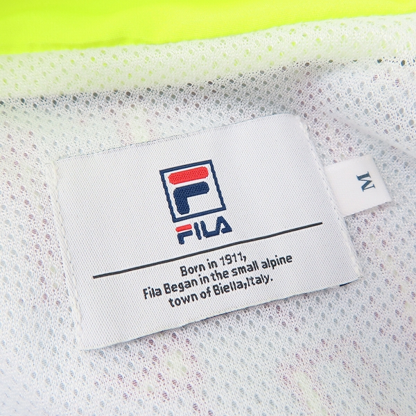 実際に弊社で買取させて頂いた【未使用】FILA/フィラ HERITAGE 総柄トラックジャケット/FM9784 Mの画像 3枚目