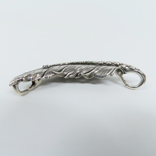 実際に弊社で買取させて頂いた【ギャラ付き】Bloody Mary/ブラッディマリー フェザーチャーム w/グリーンガーネット グリーントルマリン アレキサンドライトの画像 3枚目