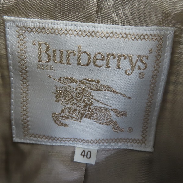 実際に弊社で買取させて頂いたBurberrys/バーバリーズ REGD ジャケット/スラックスパンツ セットアップ Size：40の画像 2枚目