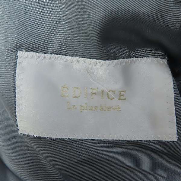 実際に弊社で買取させて頂いたEDIFICE/エディフィス ステンカラーコート チャコールグレー/46 の画像 2枚目