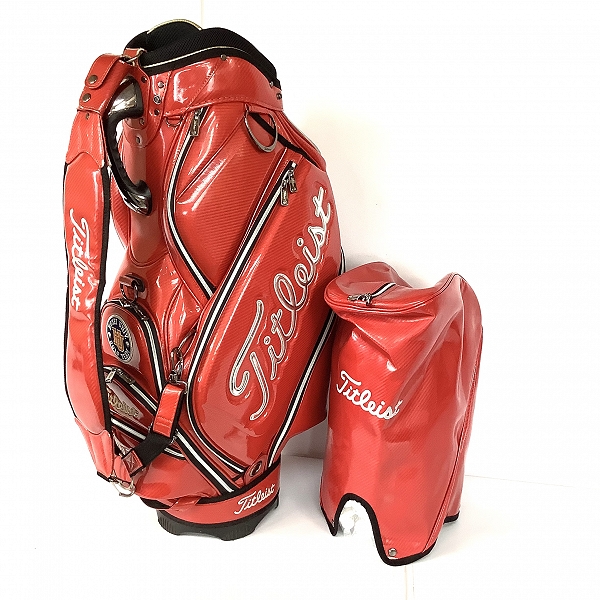 実際に弊社で買取させて頂いたTitleist/タイトリスト 884 4分割 エナメルキャディバッグ