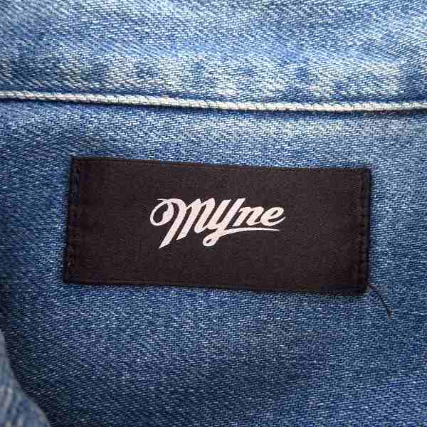実際に弊社で買取させて頂いたMYne MIHARA YASUHIRO/マイン ミハラヤスヒロ  デニムシャツ G02SH131/Lの画像 2枚目