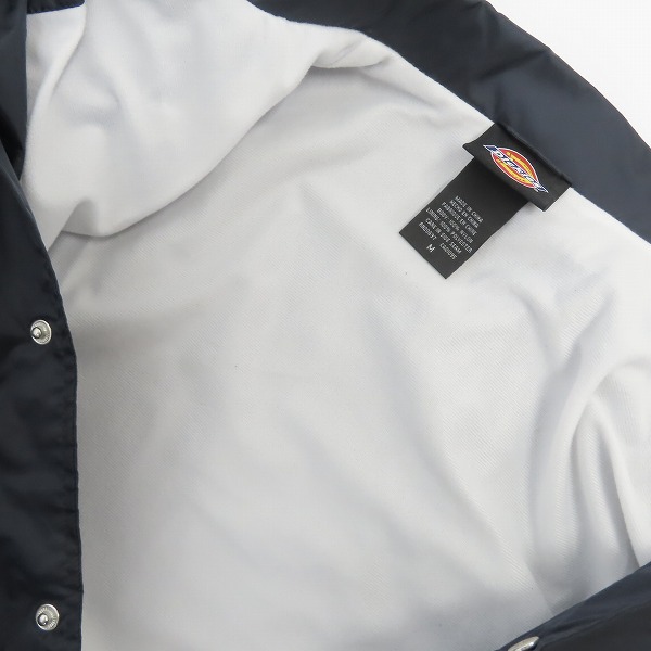 実際に弊社で買取させて頂いた【未使用】Dickies/ディッキーズ Snap Front Nylon Jacket/コーチジャケット/ナイロンジャケット /Mの画像 2枚目