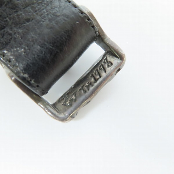 実際に弊社で買取させて頂いた【ギャラ付】TRAVIS WALKER/トラヴィスワーカー シルバーバックル レザーブレスレットの画像 6枚目