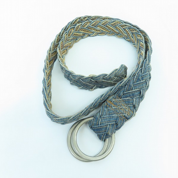 実際に弊社で買取させて頂いたBLUE BLUE/ブルーブルー インディゴ 編み込み ベルト　の画像 4枚目