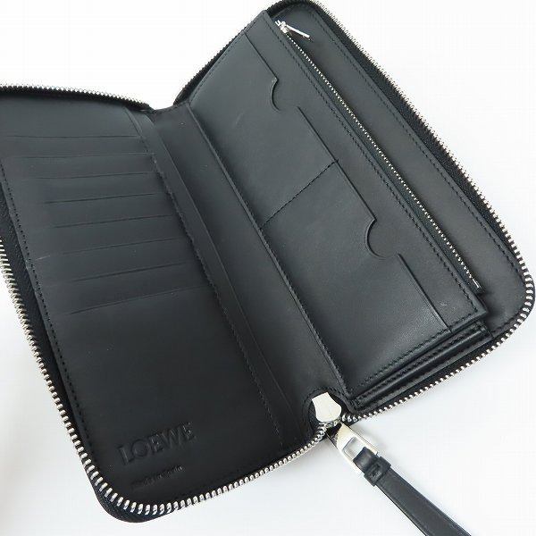 実際に弊社で買取させて頂いたLOEWE/ロエベ パズル クラシックカーフレザー/アナグラムロゴ オープンウォレット/ラウンドファスナー長財布の画像 3枚目
