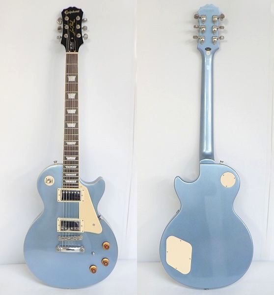 実際に弊社で買取させて頂いた★Epiphone/エピフォン Les Paul Standard/レスポール スタンダード メタリックブルー ギグケース付 の画像 1枚目