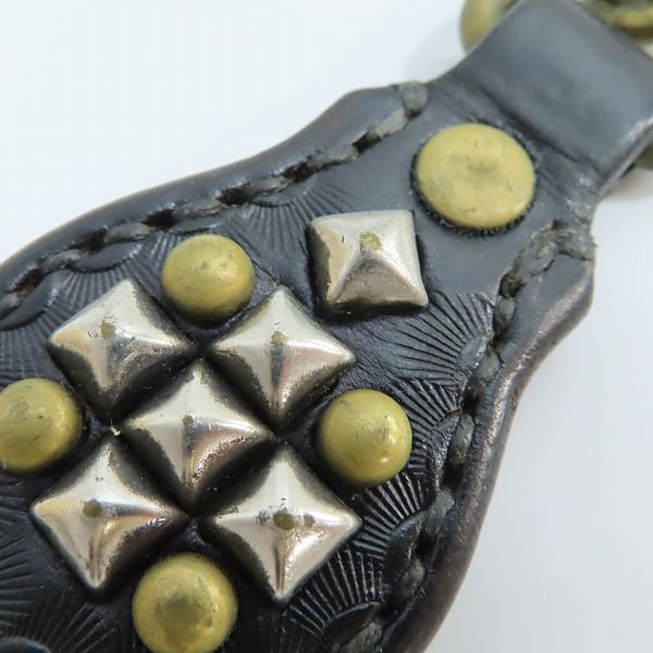 実際に弊社で買取させて頂いたCALEE/キャリー レザー/スタッズ キーホルダー/キーリングの画像 5枚目