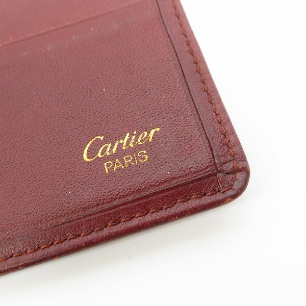 実際に弊社で買取させて頂いたCartier/カルティエ レザー 名刺入れ/カードケースの画像 4枚目