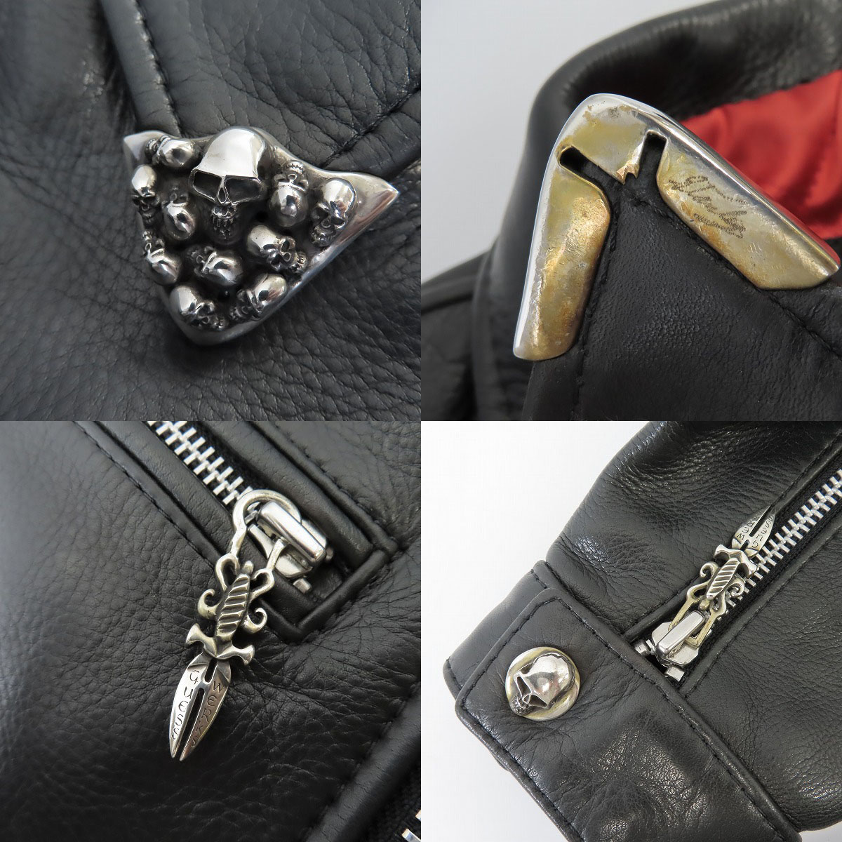 実際に弊社で買取させて頂いた【カスタム】KADOYA/カドヤ STANLEY GUESS/スタンリーゲス シングル レザージャケットの画像 8枚目