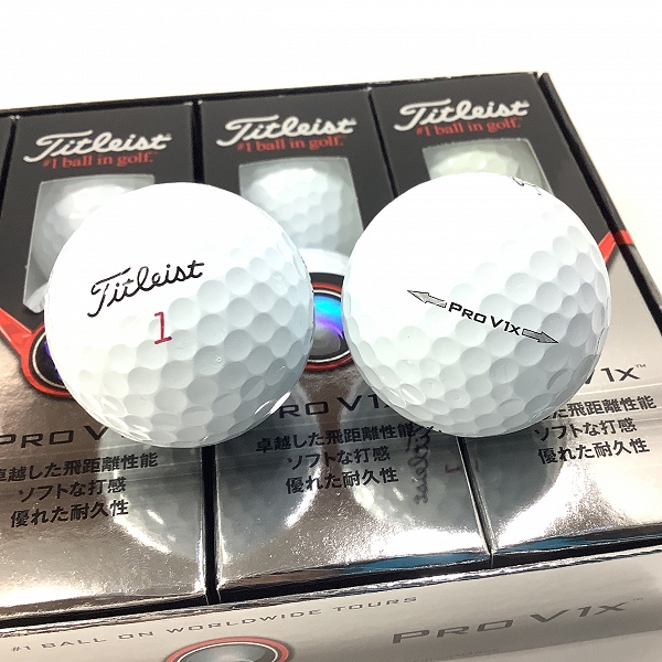 実際に弊社で買取させて頂いた【未使用】Titleist/タイトリスト PRO V1X ゴルフボール 1ダースの画像 1枚目
