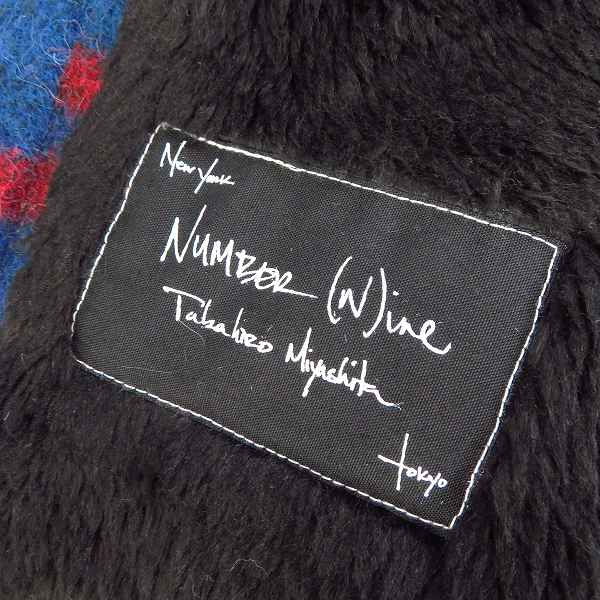 実際に弊社で買取させて頂いたNUMBER (N)INE/ナンバーナイン 2008AW/ポーランド期 エルボーパッチ チェック総柄 裏起毛 CPOジャケット F08-NJ019/5の画像 2枚目