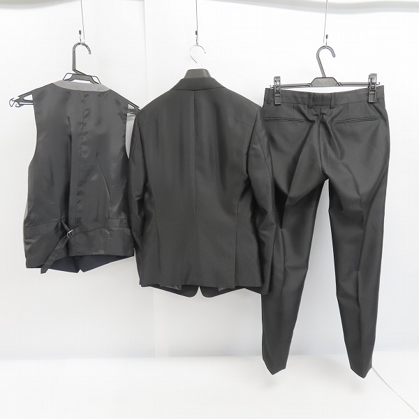 実際に弊社で買取させて頂いたバッファローボブズ/エムエフエディトリアル シャドーストライプ 1B スーツ/リバーシブル ジレ 2点セットの画像 1枚目