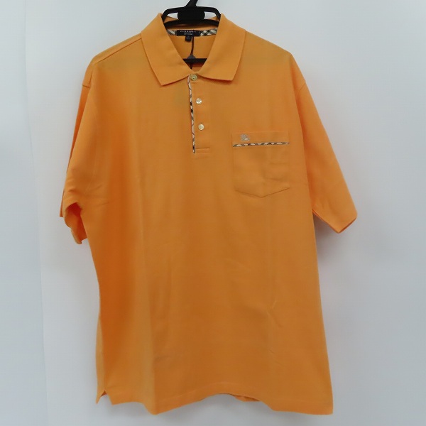 実際に弊社で買取させて頂いた【未使用】BURBERRY LONDON/バーバリーロンドン 英国製 半袖ポロシャツ XL