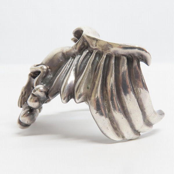 実際に弊社で買取させて頂いた【ギャラ付】THIRTEEN DESIGNS/サーティーンデザインズ FLYING SKULL Bangle/フライング スカル バングルの画像 2枚目