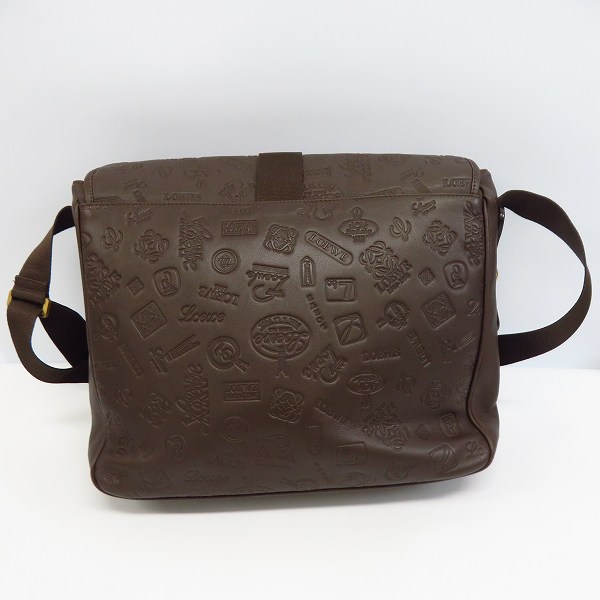 実際に弊社で買取させて頂いたLOEWE/ロエベ 160 ANIVERSARIO 160周年 ロゴ型押し レザーショルダーバッグの画像 1枚目