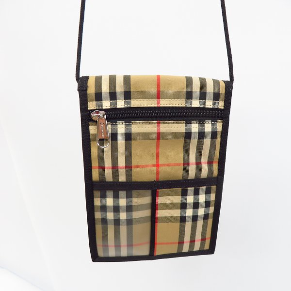 実際に弊社で買取させて頂いたBURBERRY/バーバリー 21AW ヴィンテージチェック ネックポーチ/ショルダーバッグ/サコッシュバッグの画像 1枚目