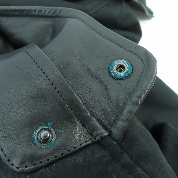 実際に弊社で買取させて頂いたDIET BUTCHER SLIM SKIN/ダイエットブッチャースリムスキン 部分馬革　ブルゾンジャケット/1の画像 3枚目