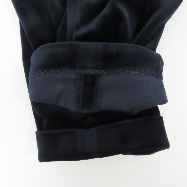 実際に弊社で買取させて頂いたKNOTT/ノット TOMORROWLAND/トゥモローランド ベロア セットアップスーツ ネイビー/Oの画像 6枚目